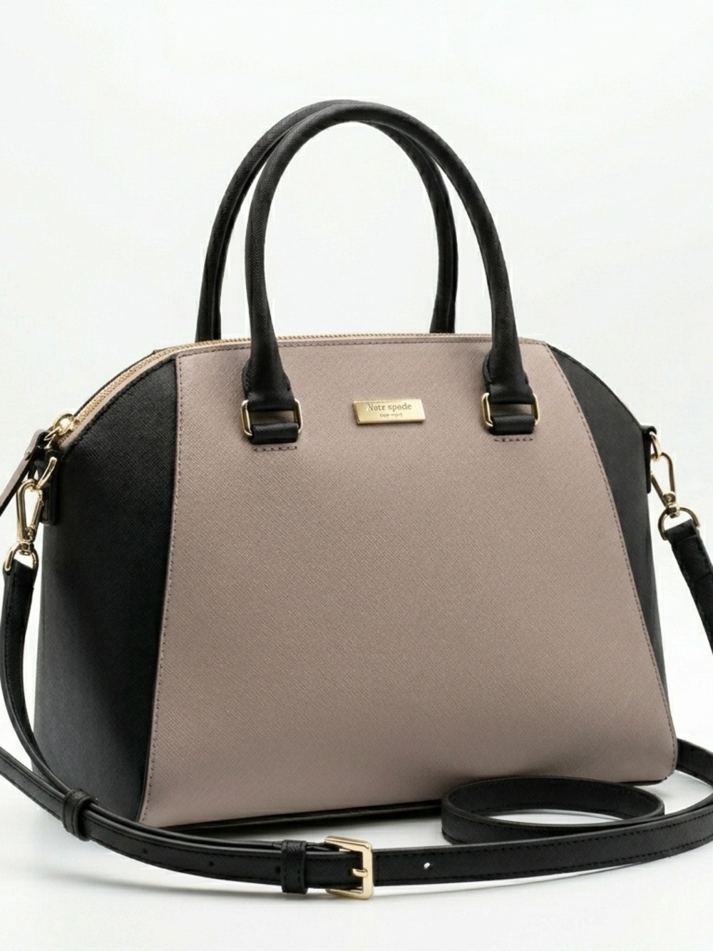Kate Spade Pink Black Colorblock Patterson Drive Dome Bag